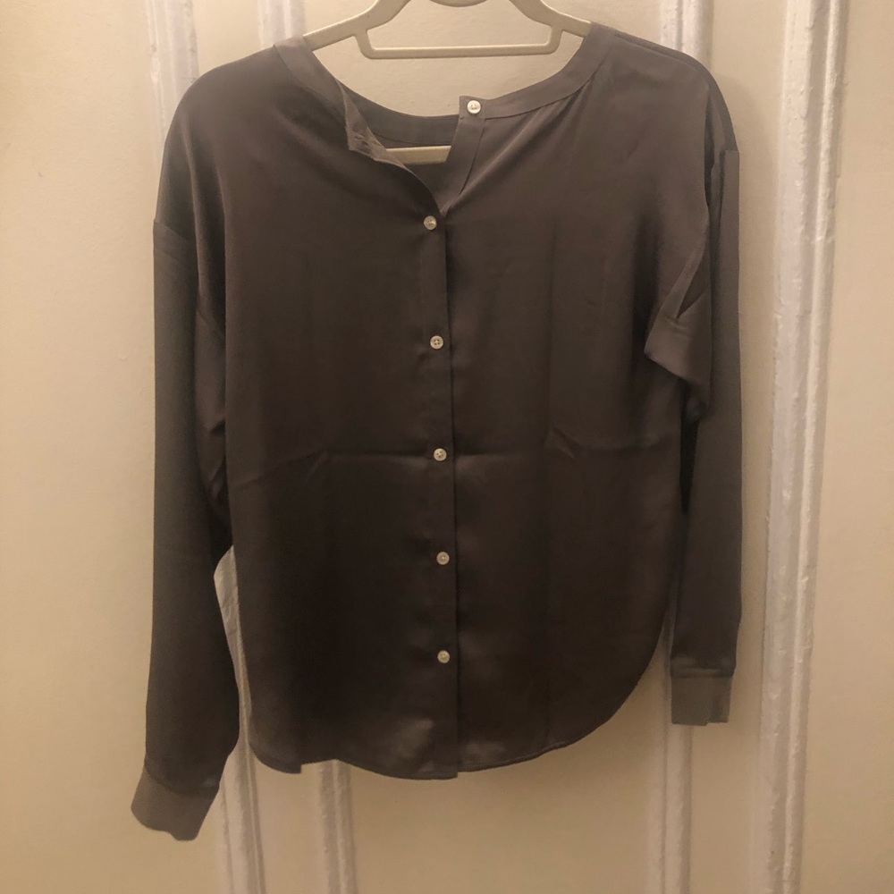 LOFT long sleeved shirt, silk-feel, size XSP